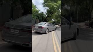 BMW 7 series leaving its cave 