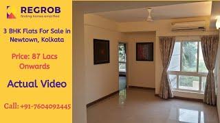 3 BHK Flats For Sale in Newtown Kolkata | ️ +91-7604092445 | Price 87 Lacs | Ready to Move Flats