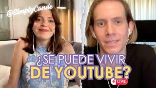 ¿Cómo es crear videos para YOUTUBE? ¿Se puede vivir de esto? Vivo junto a @simplycande Cande Moran