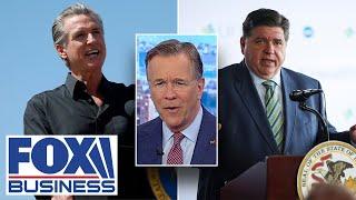 How do Pritzker, Newsom keep their jobs? Asman tears into blue state governors
