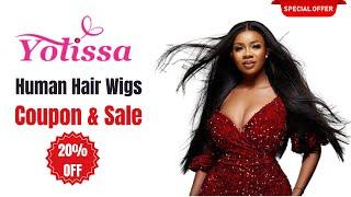 Yolissa Coupon Code & Sale:Up to 20% Discount on Yolissa Hair Wigs,  HD Lace & Glueless Wigs