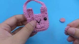 Bao Anh shows how to knit a rabbit bag Part 6