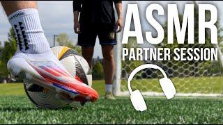 ASMR Partner Training Session in Adidas F50 +  | Soccer / Football Training Session