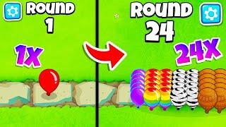 Round Number = Bloons Multiplier on CHIMPS