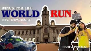 I Ran my First Marathon at IISc Bangalore! ‍️ | Wings for Life World Run @wflworldrun