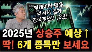 (2편) 2025년 국내주식 유망주 6선 (삼성전자? 엔비디아? 테슬라 말고 여기 주목!!)