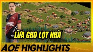 Xử lý pha LỌT NHÀ đúng với ĐẲNG CẤP của Chim Sẻ Đi Nắng | AoE Highlights #aoe