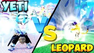 Is NEW Mythical 0.1% YETI or LEOPARD Better In Blox Fruits..? Yeti Vs. Leopard