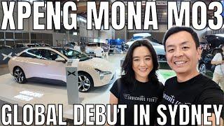 Xpeng Mona M03 First Look | Global Debut in Sydney Australia EV Expo