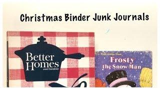 Christmas Junk Journals: Binder Junk Journal: Journal Flip Through