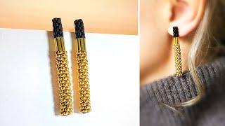 Earrings ‘Sybil’ | Beading tutorial | DIY earring finding