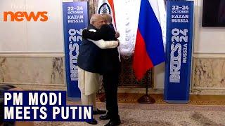 PM Modi meets Russian President Putin in Kazan on the sidelines of BRICS summit