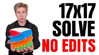 I Solved the 17x17 Cube (No Edits)