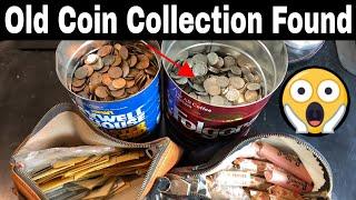 Old Coin Collection Found in Coffee Can - Buffalo Nickels, V Nickels