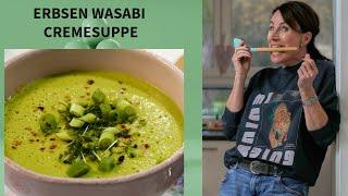 WASABI ERBSEN SUPPE MIT SEIDENTOFU 🫛 EIWEISSREICH & SUPER CREMIG & RATZ FATZ GEMACHT & VEGAN 