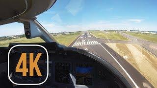 4K APPROACH AND LANDING IN PARIS LE BOURGET ON PRIVATE JET