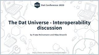 The Dat Universe - Interoperability discussion