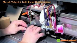 Mutoh Valuejet 1604 Print Head Replacement