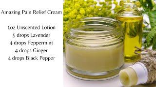 How to Make Your Own Pain Relief Cream with Natural Ingredients