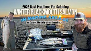 Fishing 2025  Winter Blackmouth Salmon In Area 10 Puget Sound with Conner Martinis & Ben Rosenbach