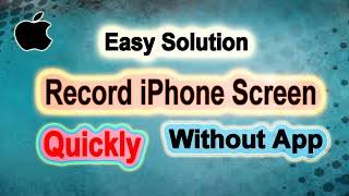 Screen Record on iPhone Quick and Working Solution| how to Screen Record on iphone -Technicalrishy