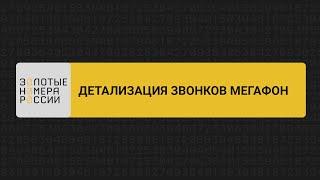 Детализация звонков МегаФон