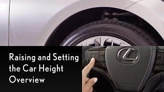 How-To Adjust the Available Air-Suspension in the 2019 LS | Lexus