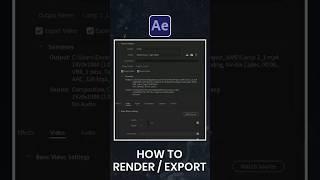 How to Render in After effect  | #tutorial #aftereffects