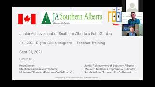 RoboGarden K-6 Teacher Training with JA Southern Alberta