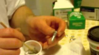 coating your ni chrome wire with cement so it is easy to wrap around