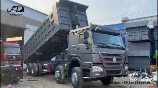 HOWO 30 cubic meters dumper truck used 371hp dump truck lifting testing