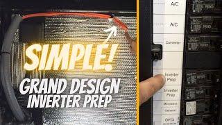 Easy Grand Design Inverter Prep, Automatic Transfer Switch (ATS) And Inverter Install. + Solar.