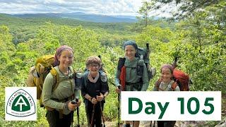 AT Thru Hike Day 105 - Slick, rocky descents in the rain, but at least we had some sun!