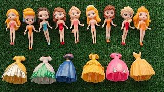 ASMR | Unboxing Mattel Disney Princess Spin & Reveal Surprise Dolls! Satisfying video | Review Toys