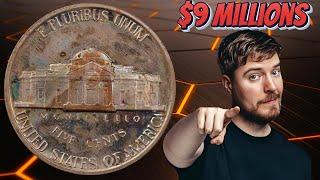 $9 Million Dollar Nickel: Top 5 Very Expensive USA Monticello Nickels That Could Make You Rich!