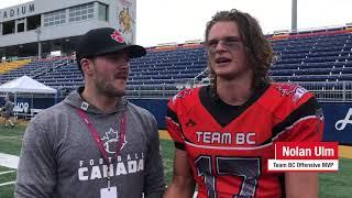 Post-Game Interview with Team British Columbia's Offensive MVP Nolan Ulm