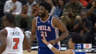 Joel Embiid turned on MVP mode and shocks the crowd 