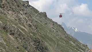 Helicopter Ride From Pahalgam to Panchtarani Shri Amarnath Ji Yatra 2024 | Helicopter Amarnath Yatra