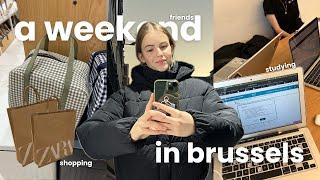 a week in brussels vlog | studying, shopping and morning runs