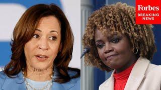 Karine Jean-Pierre Asked Point Blank If Biden & Harris Have Discussed The Vice President Taking Over