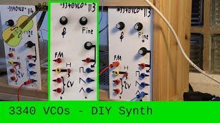 David's Modular - 113 & 114 VCOs based on AS3340