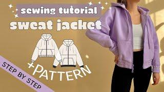 Sewing tutorial oversize jacket Henri / detailed instructions /step-by-step/ with sewing pattern