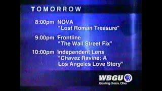 PBS Program Schedule Bumper (2005 WBGU)