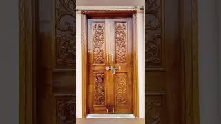 double door set. design. wooden doors. wooden double door. ASV Haranadh HCW.