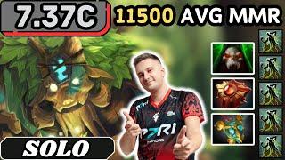 7.37c - Solo TREANT PROTECTOR Hard Support Gameplay 33 ASSISTS - Dota 2 Full Match Gameplay