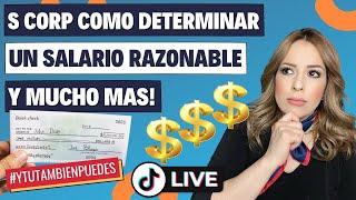 S CORP | Como DETERMINAR un SALARIO RAZONABLE? Episodio No. 192