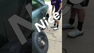 Change My Tire For Pokémon Pack! #shorts