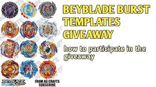 Beyblade burst templates giveaway / giveaway of beyblade images / AD Crafts /