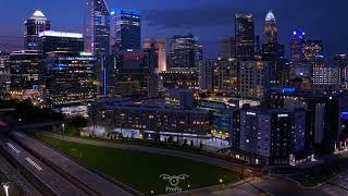 Charlotte NC - Saturday Night Time Lapse | 4k Drone Video