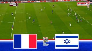 FRANCE vs ISRAEL - UEFA Nations League 2024 | Full Match All Goals | PES Gameplay PC